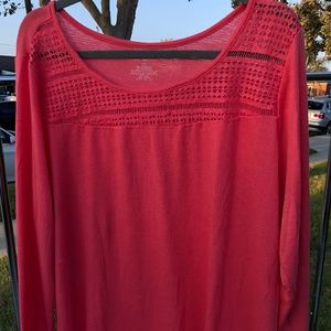 Pink Long Sleeved Top